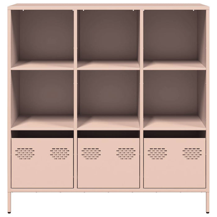 vidaXL Credenza Rosa 101,5x39x103,5 cm in Acciaio