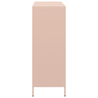 vidaXL Credenza Rosa 101,5x39x103,5 cm in Acciaio