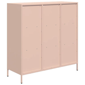 vidaXL Credenza Rosa 101,5x39x103,5 cm in Acciaio