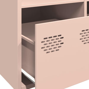 vidaXL Credenza Rosa 101,5x39x103,5 cm in Acciaio