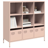 vidaXL Credenza Rosa 101,5x39x103,5 cm in Acciaio