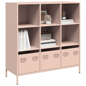 vidaXL Credenza Rosa 101,5x39x103,5 cm in Acciaio