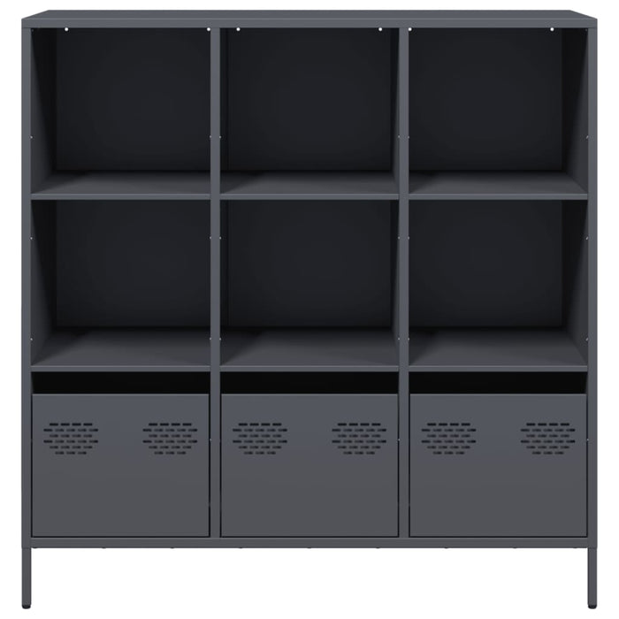 Credenza-Buffet-Armadio da cucina Antracite 101,5x39x103,5 cm Acciaio