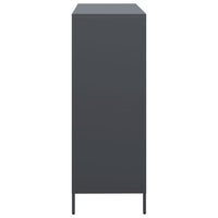 Credenza-Buffet-Armadio da cucina Antracite 101,5x39x103,5 cm Acciaio