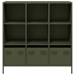Credenza Verde Oliva 101,5x39x103,5 cm in Acciaio 851392