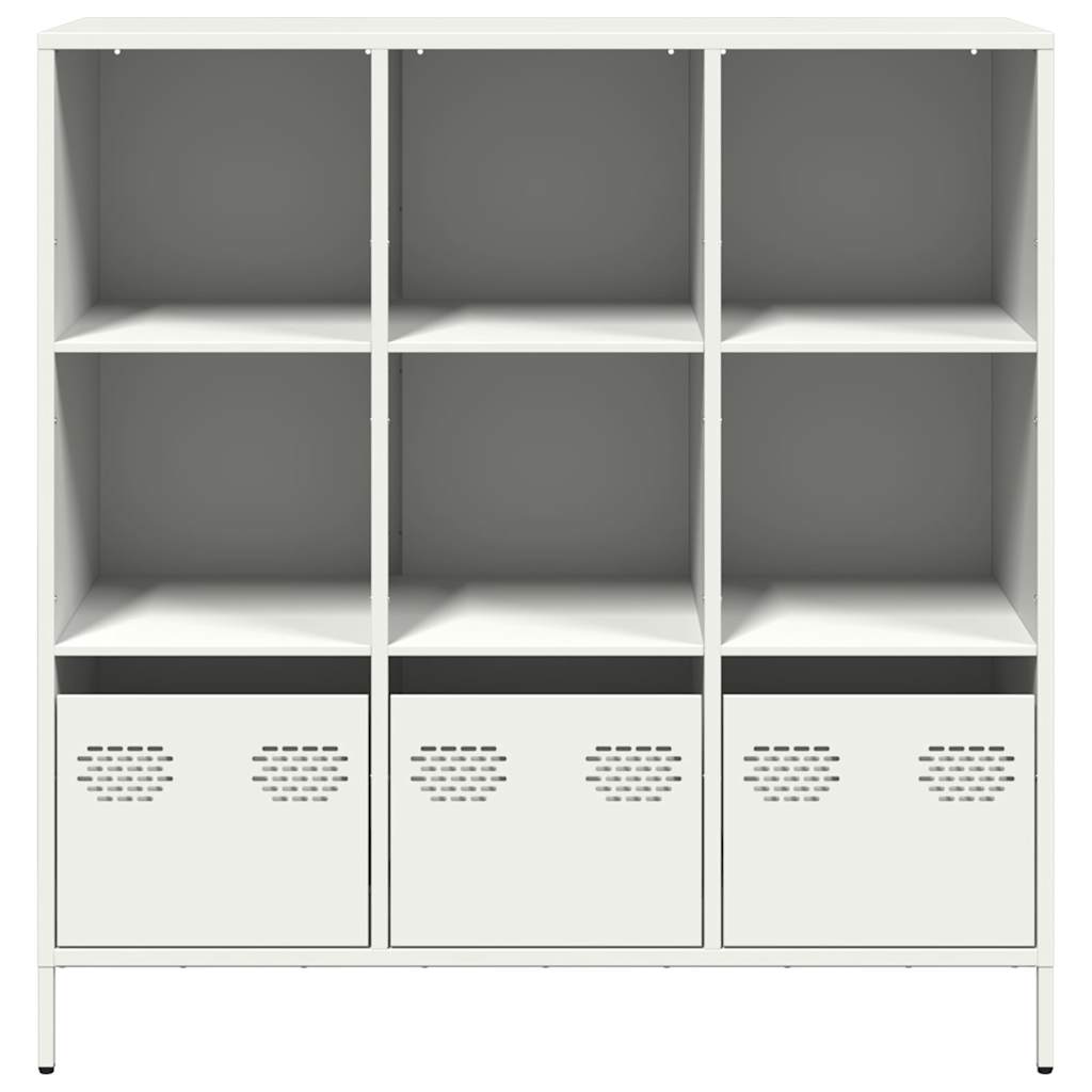 Credenza-Buffet-Armadio da cucina Bianca 101,5x39x103,5 cm in Acciaio