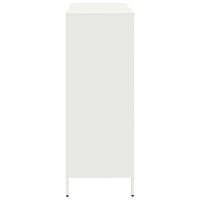 Credenza-Buffet-Armadio da cucina Bianca 101,5x39x103,5 cm in Acciaio