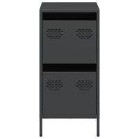 Credenza-Buffet-Armadio da cucina Nera 35x39x73,5 cm in Acciaio Laminato a Freddo 916743