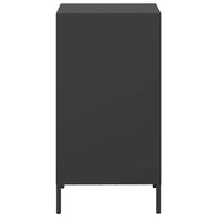 Credenza-Buffet-Armadio da cucina Nera 35x39x73,5 cm in Acciaio Laminato a Freddo 916743