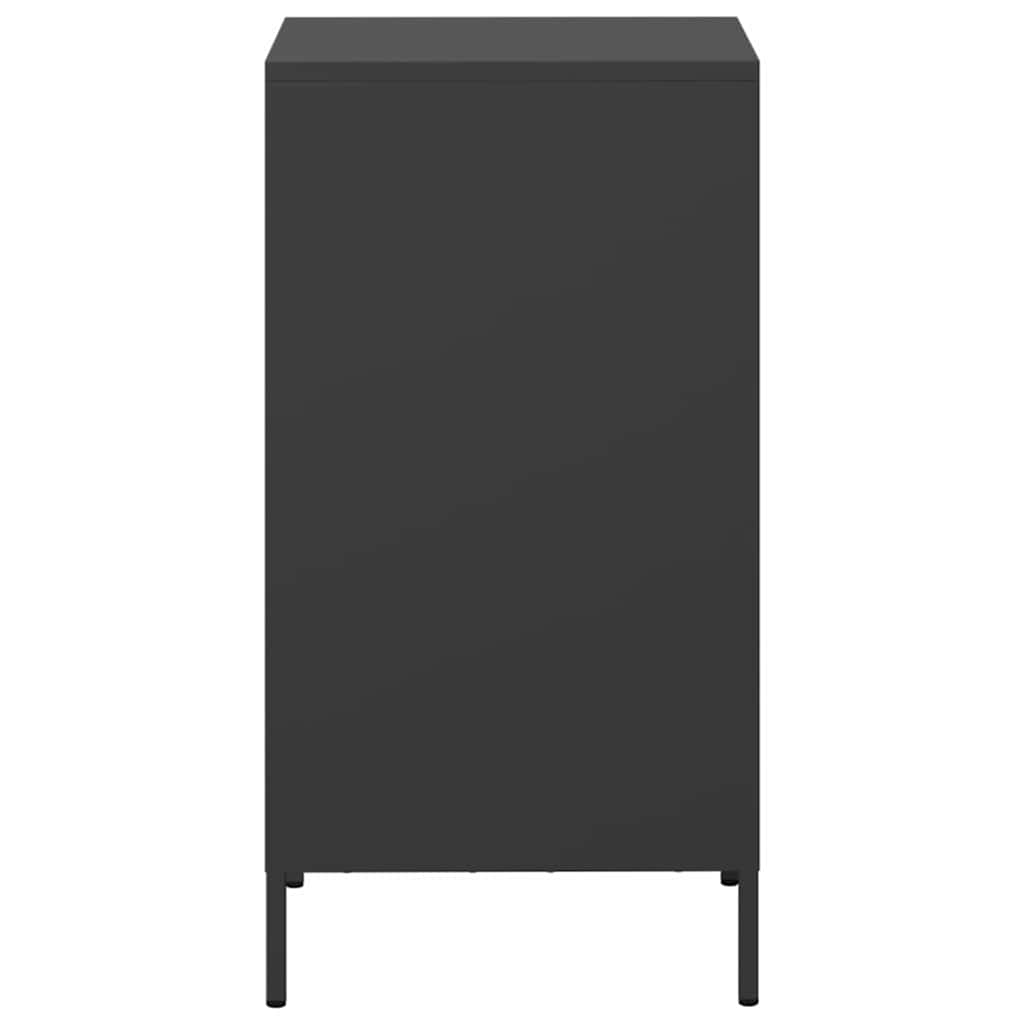 vidaXL Credenza Nera 35x39x73,5 cm in Acciaio Laminato a Freddo
