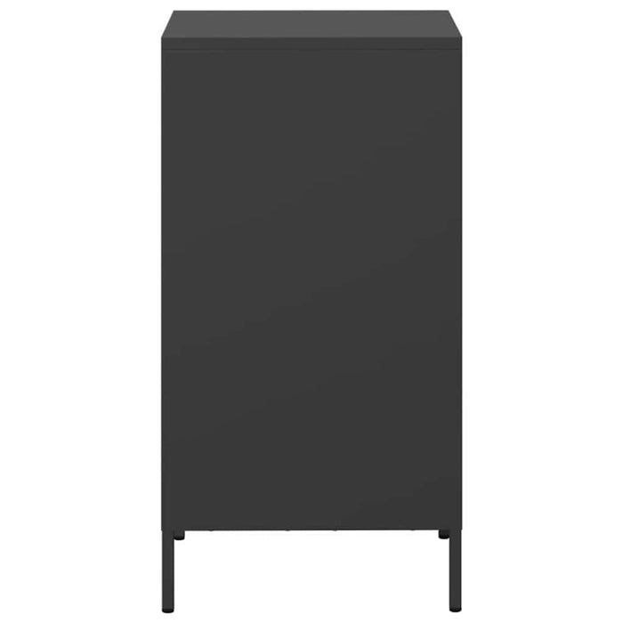 vidaXL Credenza Nera 35x39x73,5 cm in Acciaio Laminato a Freddo