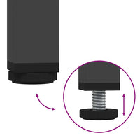 vidaXL Credenza Nera 35x39x73,5 cm in Acciaio Laminato a Freddo