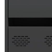 vidaXL Credenza Nera 35x39x73,5 cm in Acciaio Laminato a Freddo