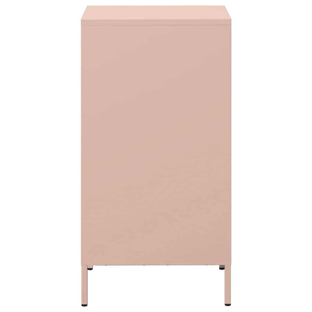 vidaXL Credenza Rosa 35x39x73,5 cm in Acciaio Laminato a Freddo