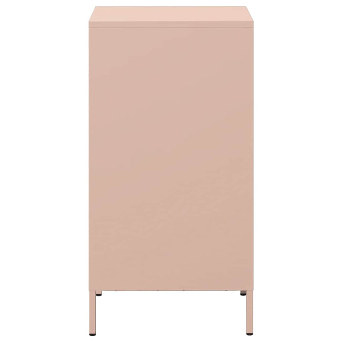 vidaXL Credenza Rosa 35x39x73,5 cm in Acciaio Laminato a Freddo