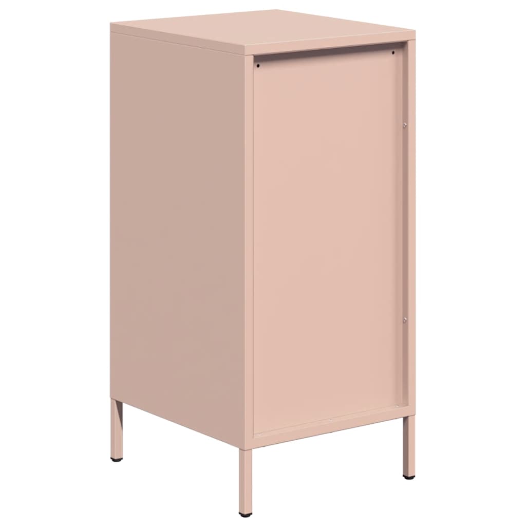 vidaXL Credenza Rosa 35x39x73,5 cm in Acciaio Laminato a Freddo