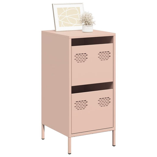 vidaXL Credenza Rosa 35x39x73,5 cm in Acciaio Laminato a Freddo
