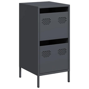 Credenza-Buffet-Armadio da cucina Antracite 35x39x73,5 cm in Acciaio Laminato a Freddo 449466