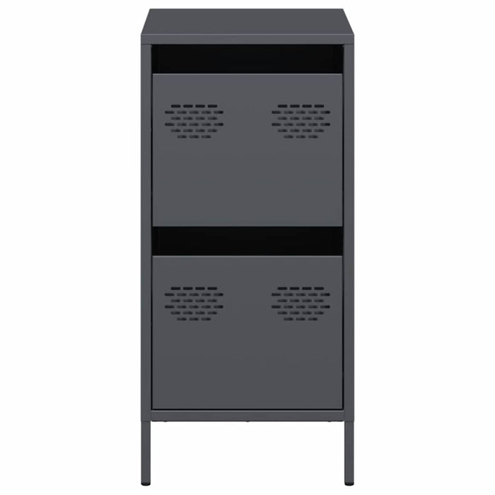 vidaXL Credenza Antracite 35x39x73,5 cm in Acciaio Laminato a Freddo