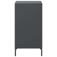 Credenza-Buffet-Armadio da cucina Antracite 35x39x73,5 cm in Acciaio Laminato a Freddo 449466