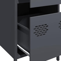 vidaXL Credenza Antracite 35x39x73,5 cm in Acciaio Laminato a Freddo