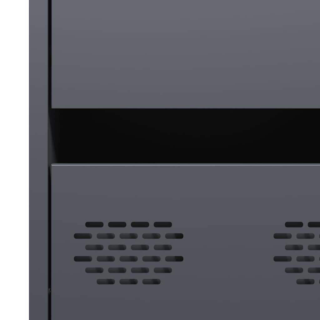 vidaXL Credenza Antracite 35x39x73,5 cm in Acciaio Laminato a Freddo