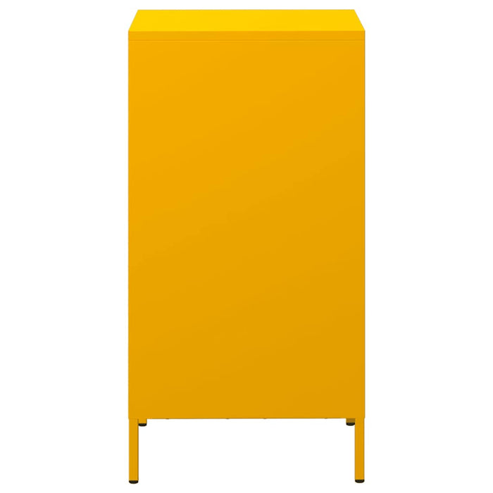 vidaXL Credenza Giallo Senape 35x39x73,5 cm Acciaio Laminato a Freddo