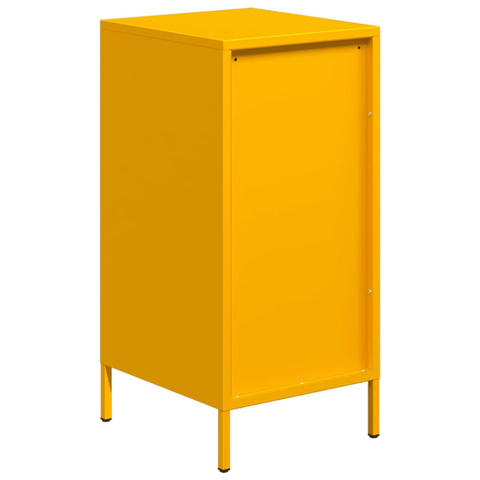 vidaXL Credenza Giallo Senape 35x39x73,5 cm Acciaio Laminato a Freddo