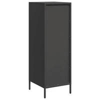 Credenza-Buffet-Armadio da cucina Nera 39x35x103,5 cm in Acciaio