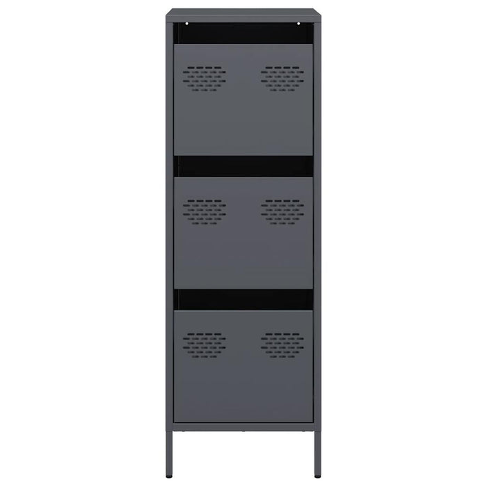 Credenza-Buffet-Armadio da cucina Antracite 39x35x103,5 cm Acciaio