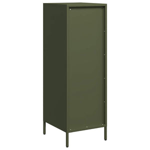 vidaXL Credenza Verde Oliva 39x35x103,5 cm in Acciaio