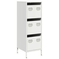 vidaXL Credenza Bianca 39x35x103,5 cm in Acciaio