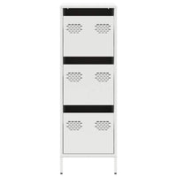 vidaXL Credenza Bianca 39x35x103,5 cm in Acciaio