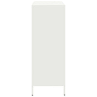 vidaXL Credenza Bianca 39x35x103,5 cm in Acciaio