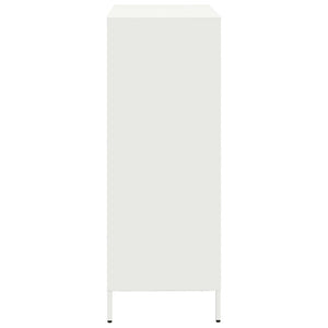 vidaXL Credenza Bianca 39x35x103,5 cm in Acciaio