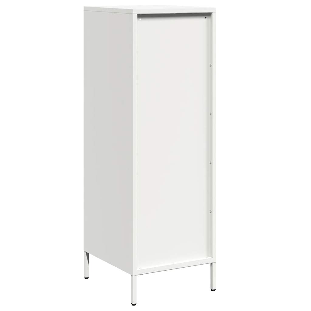 vidaXL Credenza Bianca 39x35x103,5 cm in Acciaio