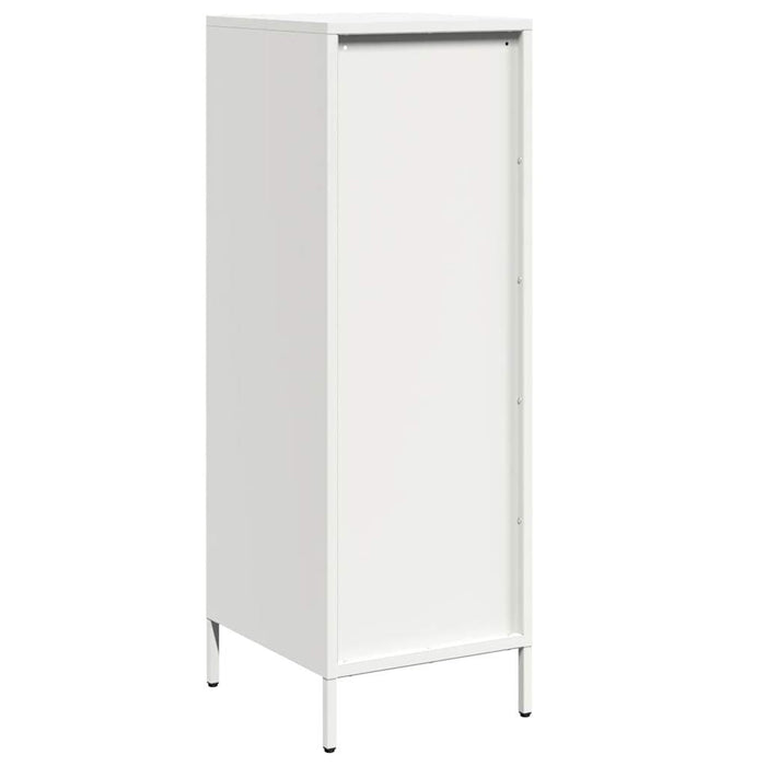 vidaXL Credenza Bianca 39x35x103,5 cm in Acciaio
