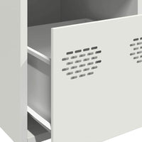 vidaXL Credenza Bianca 39x35x103,5 cm in Acciaio