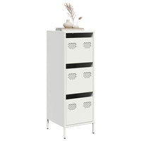 vidaXL Credenza Bianca 39x35x103,5 cm in Acciaio
