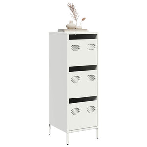vidaXL Credenza Bianca 39x35x103,5 cm in Acciaio