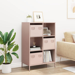 vidaXL Credenza Rosa 68x39x103,5 cm in Acciaio