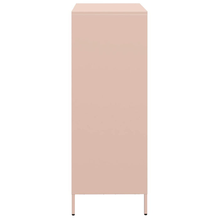 Credenza-Buffet-Armadio da cucina Rosa 68x39x103,5 cm in Acciaio