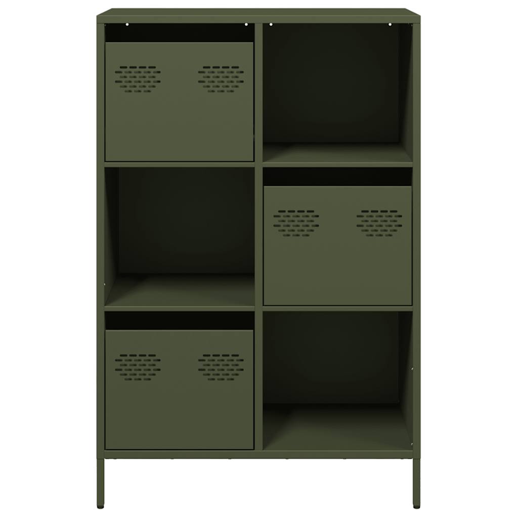 Credenza Verde Oliva 68x39x103,5 cm in Acciaio 851410