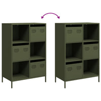 Credenza Verde Oliva 68x39x103,5 cm in Acciaio 851410