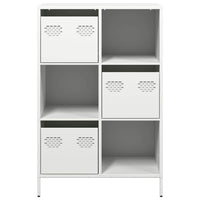 vidaXL Credenza Bianca 68x39x103,5 cm in Acciaio