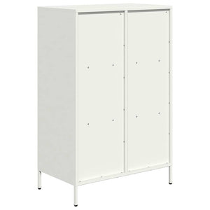 vidaXL Credenza Bianca 68x39x103,5 cm in Acciaio