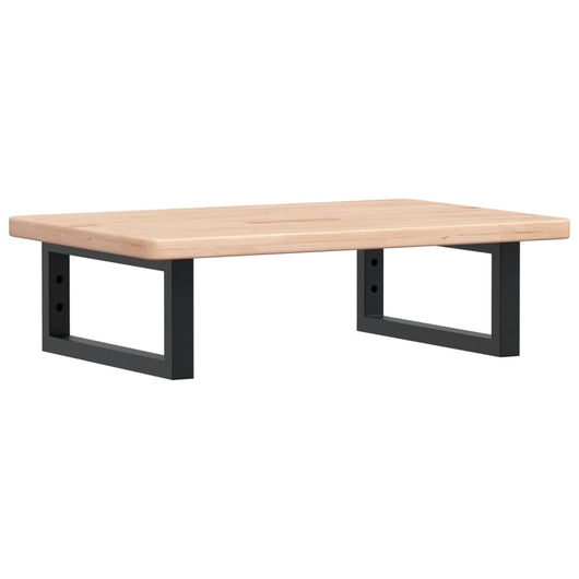 Ripiano a Parete per Lavabo-Mensole a Muro in Acciaio e Massello di Rovere 155104