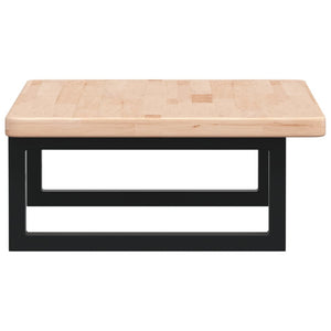 Ripiano a Parete per Lavabo-Mensole a Muro in Acciaio e Massello di Rovere 155104