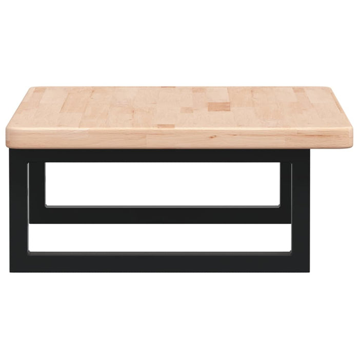 Ripiano a Parete per Lavabo-Mensole a Muro in Acciaio e Massello di Rovere 155104