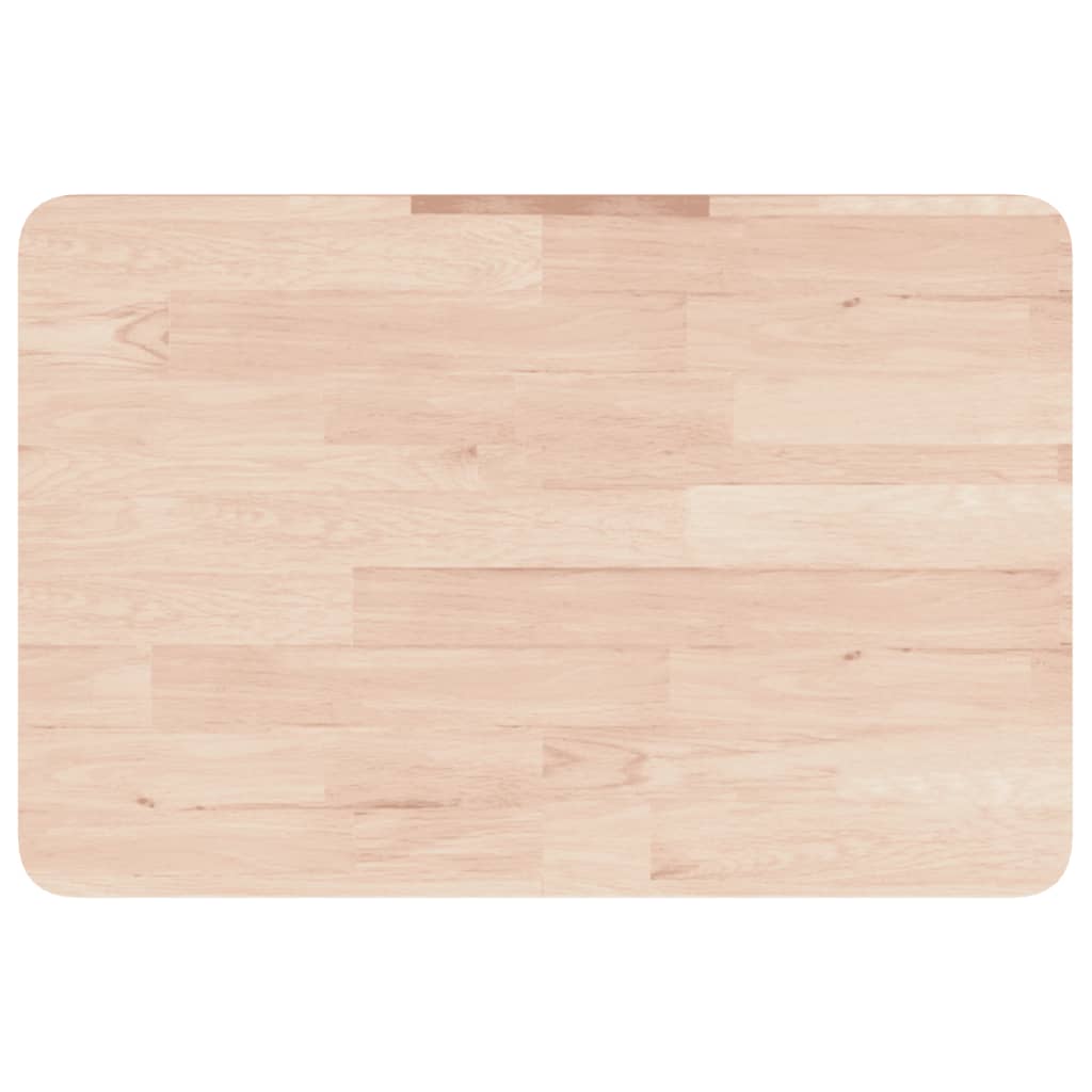 Ripiano a Parete per Lavabo in Acciaio e Massello di Rovere 3302333